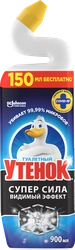 Средство для чистки унитаза ТУАЛЕТНЫЙ УТЕНОК Видимый Эффект, 900мл