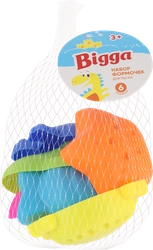 Набор игровой для песка BIGGA Морские обитатели, формочки для песка 6 
предметов
