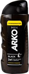 Гель для душа мужской ARKO Men 2в1 Black, 260мл
