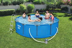 Бассейн каркасный BESTWAY Steel Pro Max 9150л 366х100см, с фильтром- насосом и лестницей, Арт. 561PS
