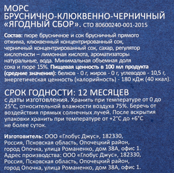 Морс BONVIDA Ягодный сбор, 3л