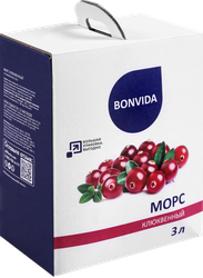 Морс BONVIDA Клюквенный, 3л