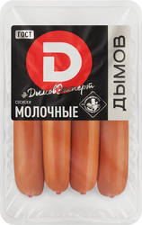 Изображение товара Сосиски вареные ДЫМОВ Молочные ГОСТ, 464г