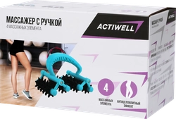 Массажер с ручкой ACTIWELL 4 массажных элемента, Арт. IR97369B