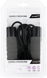 Скакалка ACTIWELL с регулируемой длиной до 2,75м, с утяжелителями, Арт. IR97122A