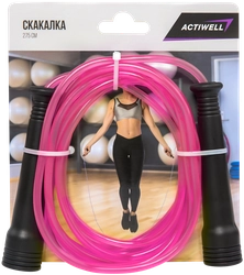 Скакалка ACTIWELL 2,75м, с пластиковыми ручками, Арт. IR97101