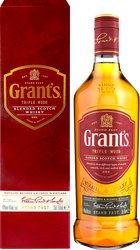 Виски GRANT'S Triple Wood, шотландский купажированный 40%, 0.7л