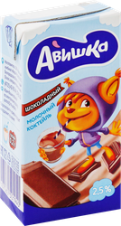 Коктейль молочный для детей АВИШКА Шоколадный 2,5%, без змж, 200г
