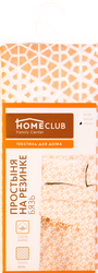 Простыня на резинке HOMECLUB 160х200см/180х200см, розовая, бязь, хлопок