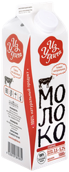 Изображение товара Молоко пастеризованное ИЗ УГЛИЧА цельное 3,5–5,2%, без змж, 1000г