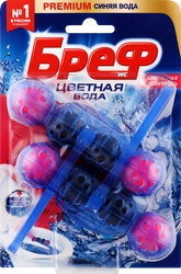 Блок для унитаза БРЕФ Color Aktiv Цветочная Свежесть, 2x50г