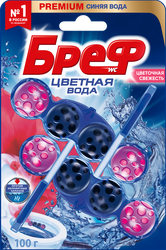 Изображение товара Блок для унитаза БРЕФ Color Aktiv Цветочная Свежесть, 2x50г