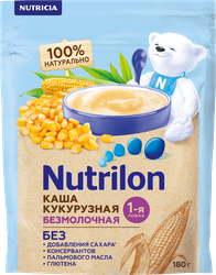 Изображение товара Каша кукурузная NUTRILON безмолочная, с 5 месяцев, 180г