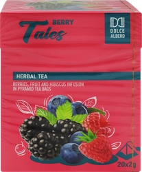 Напиток чайный DOLCE ALBERO Berry Tales с ягодами, 20пир