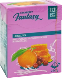 Напиток чайный DOLCE ALBERO Cranberry Fantasy, 20пир