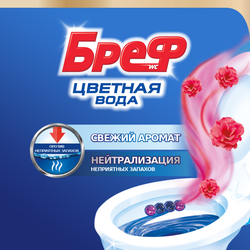 Блок для унитаза БРЕФ Color Aktiv Цветочная Свежесть, 50г