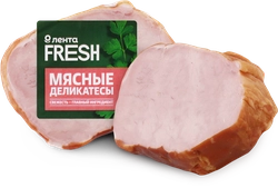 Карбонад ЛЕНТА FRESH Традиционный копчено-вареный до 400г