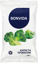 Капуста брокколи замороженная BONVIDA, 1,5кг