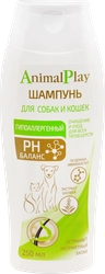 Шампунь для кошек и собак ANIMAL PLAY гипоаллергенный с аминокислотами и экстрактом шалфея, 250мл