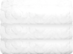 Полотенце CLEANELLY Азулежу 50х80см, белое, хлопок, стрижка, Арт. ПЦС-3601-3834