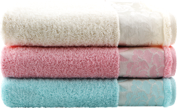 Полотенце махровое CLEANELLY Пионы 50x80см, белое, Арт. ПЦ-3601-3731 цв.218