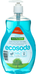 Бальзам для мытья посуды и детских принадлежностей ECOSODA быстросмываемый, 1л