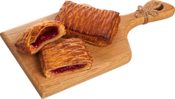Слойка ЛЕНТА FRESH с малиной, 100г