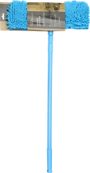Швабра для пола HOMECLUB двусторонняя с насадкой из микрофибры 40x12см, 
телескопическая ручка 68–120см, Арт. ТС907