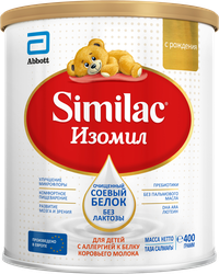Изображение товара Смесь SIMILAC Изомил на основе соевого белка, с рождения, 400г