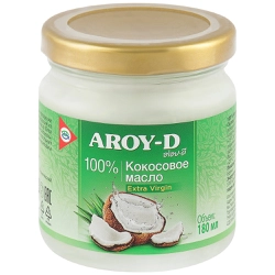 Масло кокосовое AROY-D Extra Virgin, 180мл