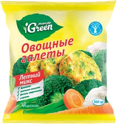 Овощные галеты МОРОЗКО GREEN Летний микс, 300г