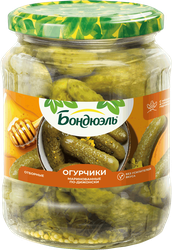 Огурчики маринованные БОНДЮЭЛЬ По-дижонски, с медом и семенами горчицы, 720мл