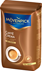 Кофе зерновой MOVENPICK of Switzerland Cafe Crema натуральный, свежая обжарка, 500г