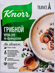 Смесь KNORR Грибной крем-суп по-французски, 49г