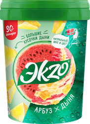 Изображение товара Мороженое ЭKZO Арбуз, дыня молочное, без змж, ведро, 520г