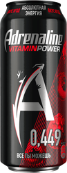 Напиток энергетический ADRENALINE Juicy Ягодная энергия газированный, 0.449л