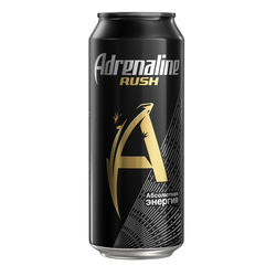 Напиток энергетический ADRENALINE Rush Энергия газированный, 0.449л