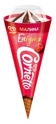 Мороженое CORNETTO Enigma Малина, без змж, вафельный рожок, 73г