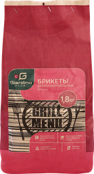Брикеты древесноугольные GIARDINO CLUB Premium, Арт. 110103, 1,8кг