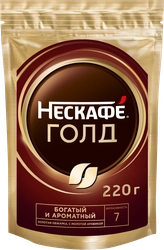 Кофе растворимый NESCAFE Gold натуральный сублимированный, 220г