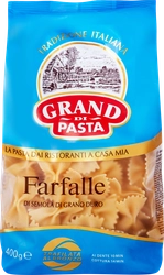 Макароны GRAND DI PASTA Farfalle Бантики высший сорт, 400г