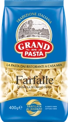 Макароны GRAND DI PASTA Farfalle Бантики высший сорт, 400г