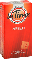 Презервативы IN TIME №12 Ribbed c ребрами, 12шт