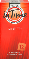 Презервативы IN TIME №12 Ribbed c ребрами, 12шт
