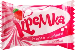 Карамель KDV Кремка со вкусом клубники и сливок, весовая