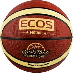 Мяч баскетбольный ECOS Motion р. 7, 12 панелей, Арт. 998189/998188