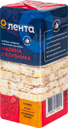 Хлебцы ЛЕНТА Злаковый коктейль со вкусом малины с клубникой, 60г