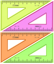 Треугольник СТАММ 10см 30 Neon ассорт.
