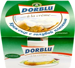 Крем-сыр DORBLU A la creme с голубой плесенью 65%, без змж, 80г