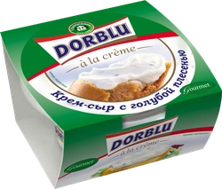 Крем-сыр DORBLU A la creme с голубой плесенью 65%, без змж, 80г